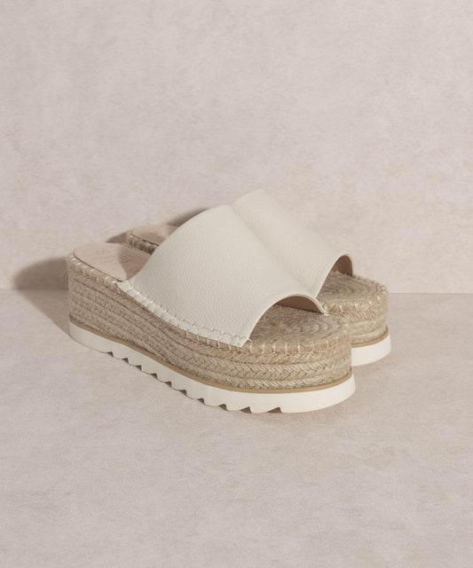 Oasis Society Espadrille Platform Slide