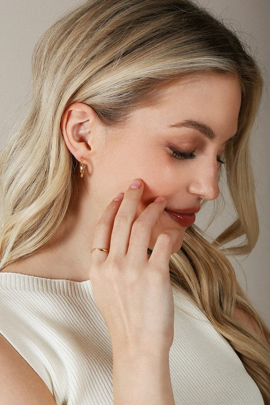 Lilou Ripple Ring and Earring Set